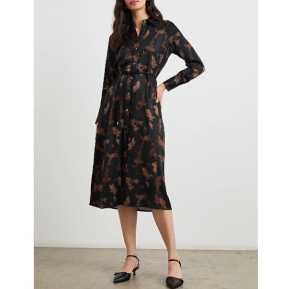 RAILS Women's Diffused Sandstone Anina Midi Dress Size M